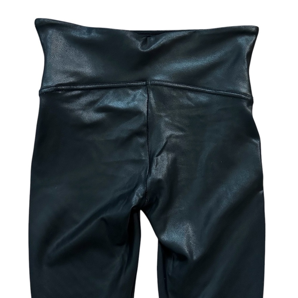 SPANX Moto Faux Leather Leggings Black Ankle Small - Picture 5 of 10